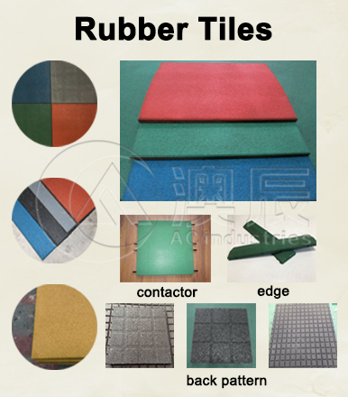 RUBBER TILE installation from AOCHEN