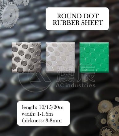 Round Dot (coin) Rubber Sheets