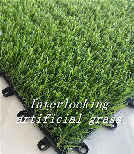 Interlocking artificial grass