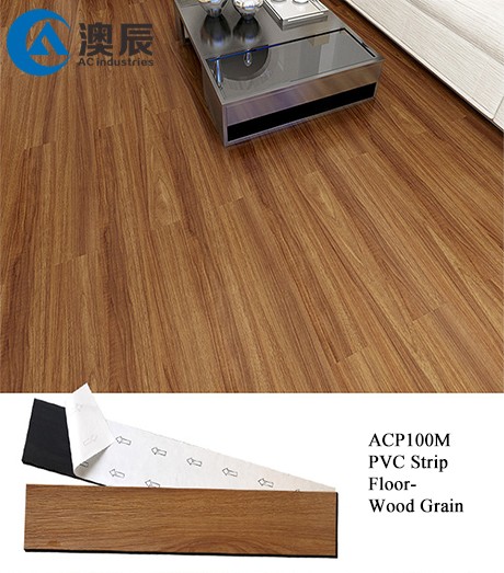 ACP100M PVC Strip Floor-Wood Grain