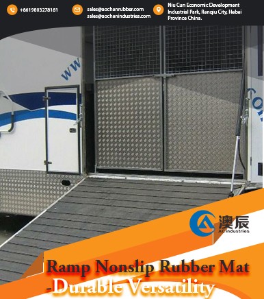 Ramp nonslip rubber mat -Durable versatility