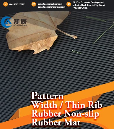 Pattern width / thin rib rubber non-slip rubber mat