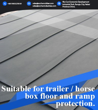 Suitable for trailer / horse box floor and ramp protection.