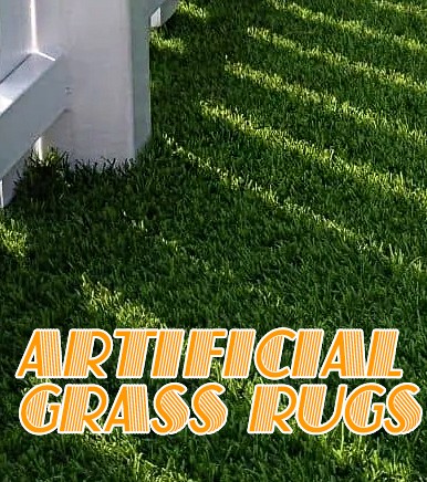 Our artificial grass rugs are the perfect addition to any area.