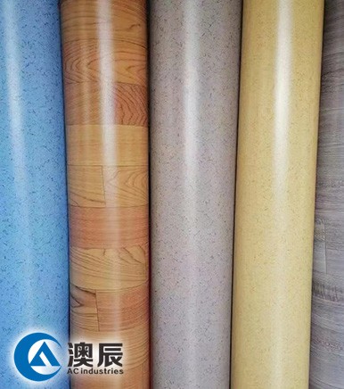 ACP10012 PVC Wood Grain Floor Roll - High quality artificial wood grain floor roll