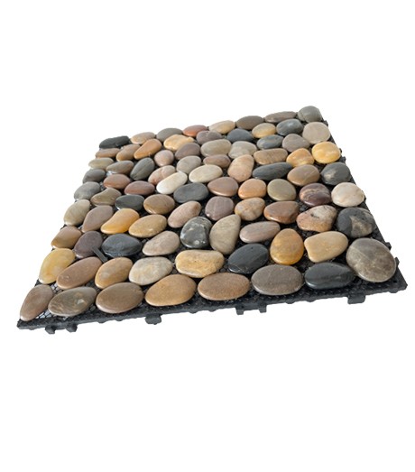 ACW26006-Splicing Plastic Wood Floor- Colored Stone Pebbles