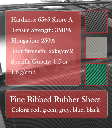 Anti-slip Rubber Sheet--Fine Ribbed