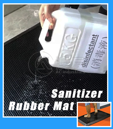 Sanitizer Rubber Mat To Make Comfortable Work Place