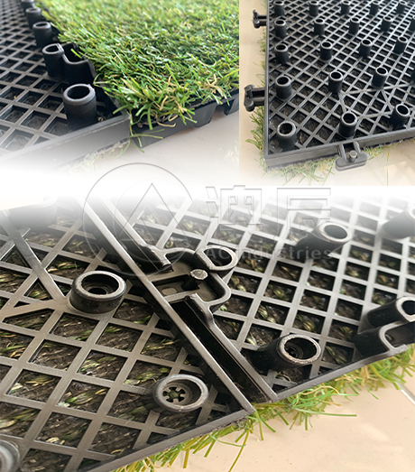 ACG170203 Artificial grass Interlocking Deck Tile